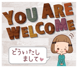 The vintage sticker of the girl. sticker #9091785