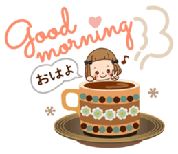 The vintage sticker of the girl. sticker #9091786