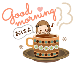 The vintage sticker of the girl. sticker #9091786