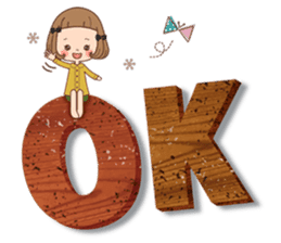 The vintage sticker of the girl. sticker #9091792