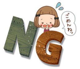 The vintage sticker of the girl. sticker #9091793