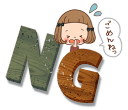 The vintage sticker of the girl. sticker #9091793