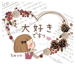 The vintage sticker of the girl. sticker #9091801