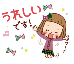 The vintage sticker of the girl. sticker #9091803