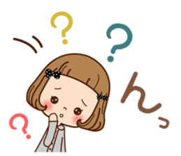 The vintage sticker of the girl. sticker #9091811