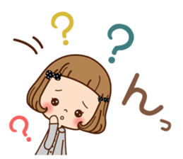 The vintage sticker of the girl. sticker #9091811