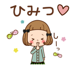 The vintage sticker of the girl. sticker #9091812