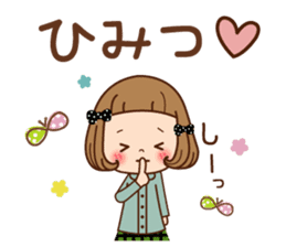 The vintage sticker of the girl. sticker #9091812