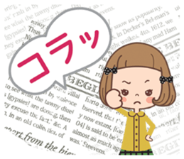 The vintage sticker of the girl. sticker #9091814