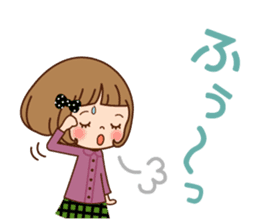 The vintage sticker of the girl. sticker #9091815