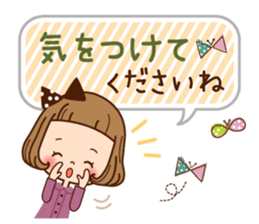 The vintage sticker of the girl. sticker #9091817