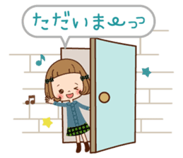 The vintage sticker of the girl. sticker #9091819