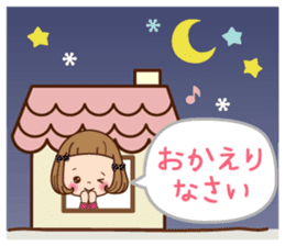 The vintage sticker of the girl. sticker #9091820