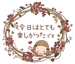 The vintage sticker of the girl. sticker #9091821