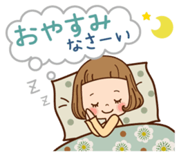 The vintage sticker of the girl. sticker #9091822