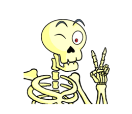 Skully The Funky Skull sticker #9092025