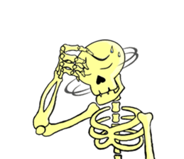 Skully The Funky Skull sticker #9092029