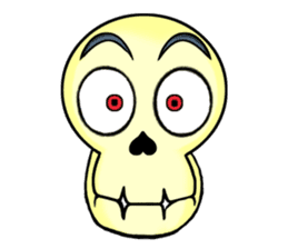 Skully The Funky Skull sticker #9092031