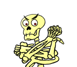 Skully The Funky Skull sticker #9092032