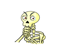 Skully The Funky Skull sticker #9092035