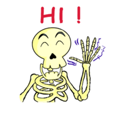 Skully The Funky Skull sticker #9092038