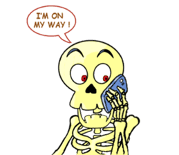 Skully The Funky Skull sticker #9092039