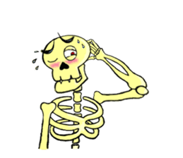 Skully The Funky Skull sticker #9092040