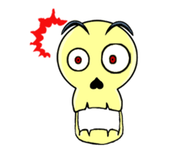 Skully The Funky Skull sticker #9092041