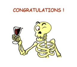 Skully The Funky Skull sticker #9092042