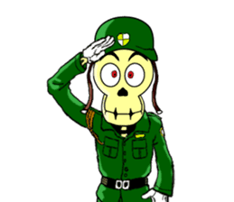 Skully The Funky Skull sticker #9092044