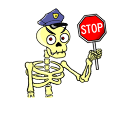 Skully The Funky Skull sticker #9092056