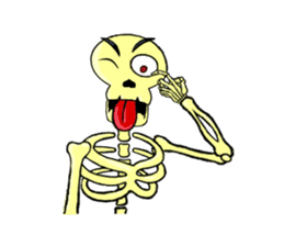 Skully The Funky Skull sticker #9092057