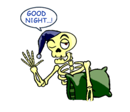 Skully The Funky Skull sticker #9092062