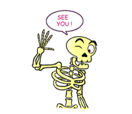 Skully The Funky Skull sticker #9092063