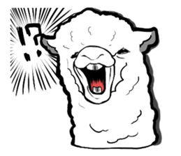 Busy alpaca sticker #9092744
