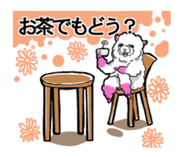 Busy alpaca sticker #9092763