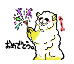 Busy alpaca sticker #9092781