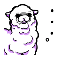 Busy alpaca sticker #9092782