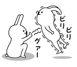 Surreal rabbit 2 sticker #9092881