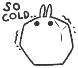 snowball rabbit, Tomung! sticker #9093830