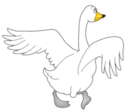 Happy Swan sticker #9093868