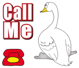 Happy Swan sticker #9093883