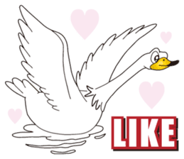 Happy Swan sticker #9093886