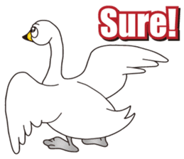 Happy Swan sticker #9093897