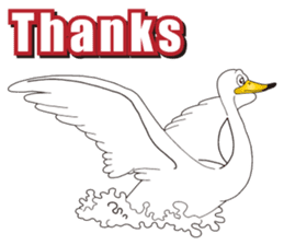 Happy Swan sticker #9093900