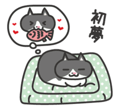 My cat "Mu-chan" sticker new year Ver. sticker #9093924