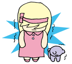 always need together.~Bear and girl~ sticker #9094029