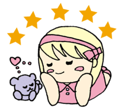 always need together.~Bear and girl~ sticker #9094030