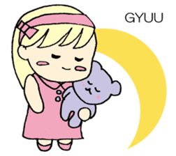 always need together.~Bear and girl~ sticker #9094031