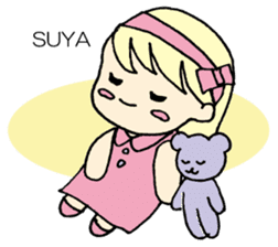 always need together.~Bear and girl~ sticker #9094040